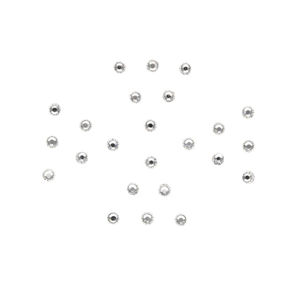 White Flat Stone Bindi - ESKU30250435