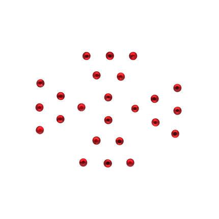 Red Flat Stone Bindi - ESKU30250438
