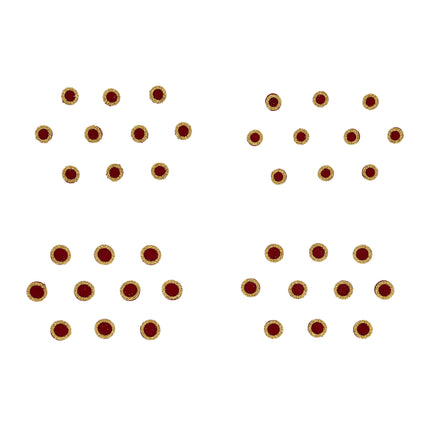 Maroon Velvet Bindi - ESKU30250486