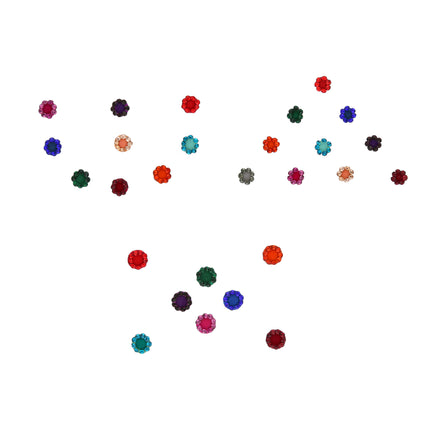 Multicolor Border Bindi - ESKU30250548