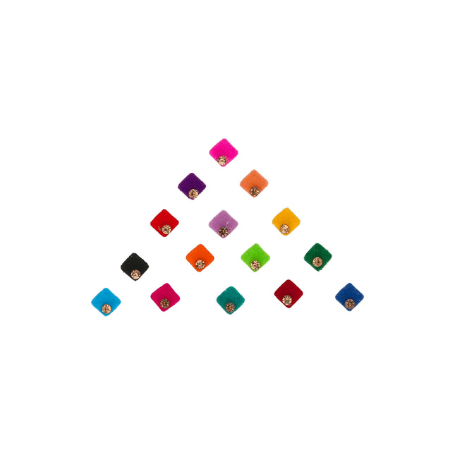 Velvet Square Bindi - ESKU30250579