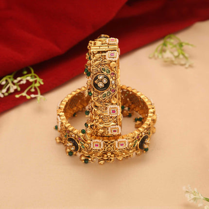 Kundan Kada Bangles 2pc - ESKU30250605