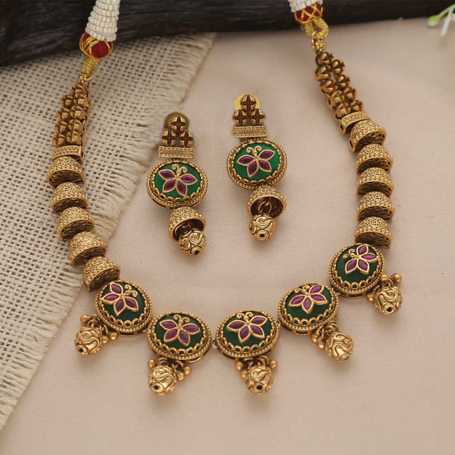 Antique Classic Necklace Set - ESKU30250621