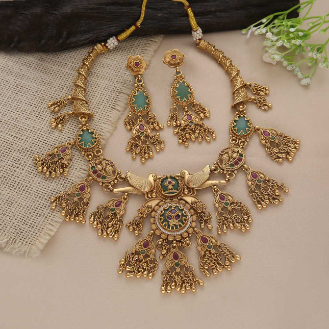 Rajwadi Stylish Jewellery Set - ESKU30250622