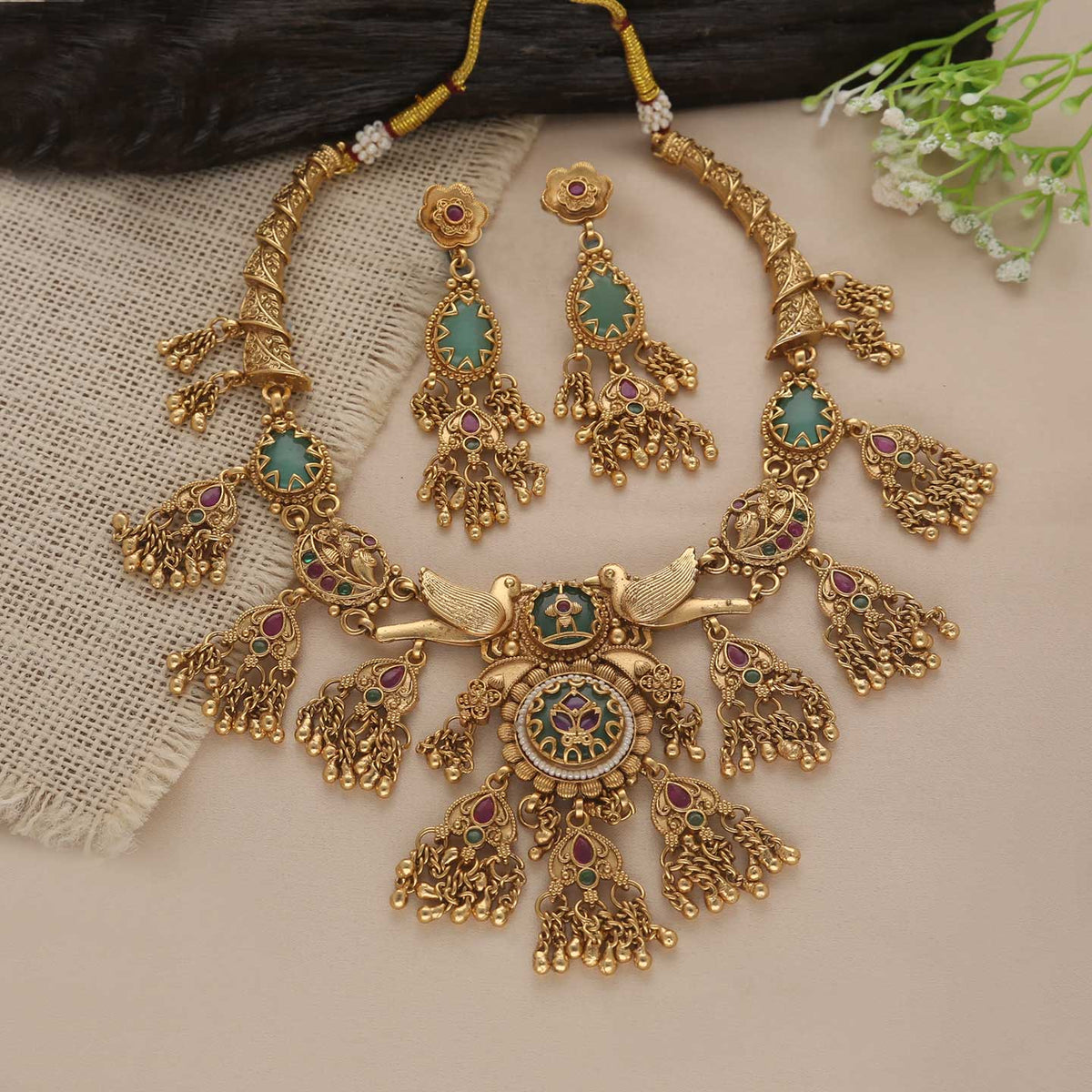 Rajwadi Stylish Jewellery Set - ESKU30250622