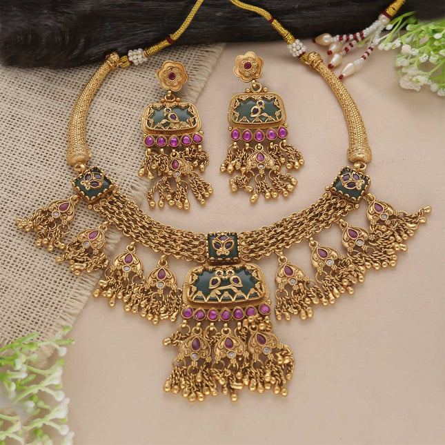 Designer Ethnic Jewellery Set - ESKU30250623
