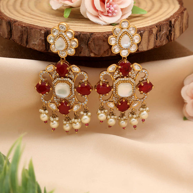 Designer Kundan Earrings - ESKU30250626