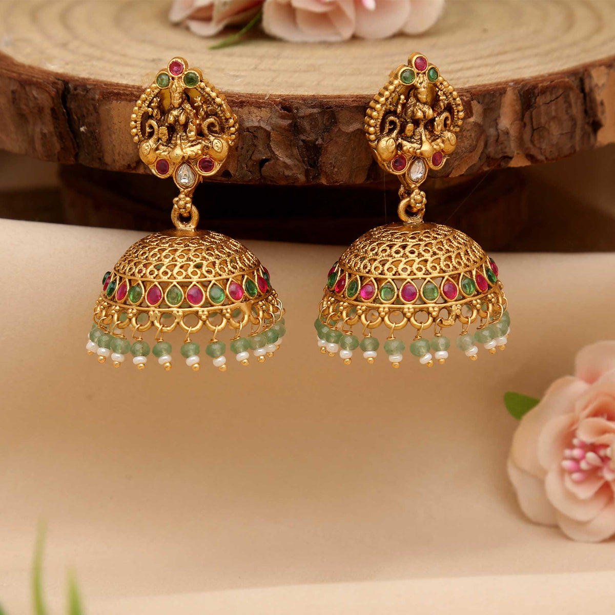 Antique Jhumka Lakshmi Design - ESKU30250634