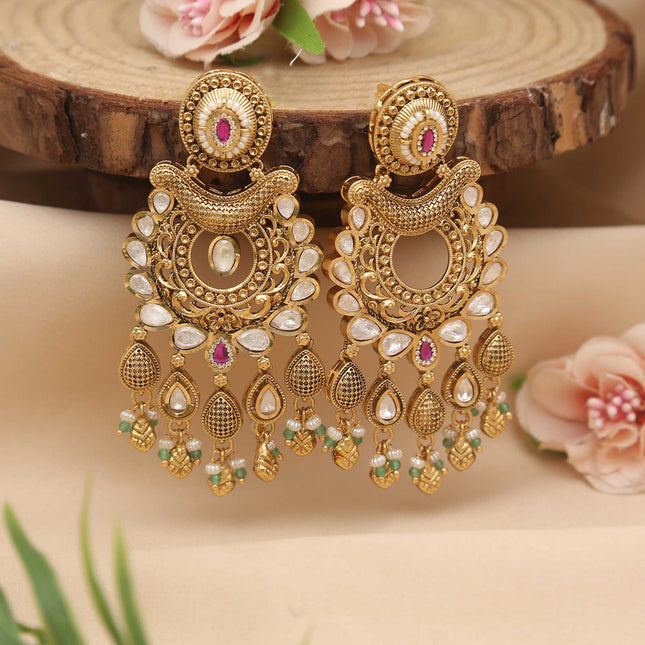 Chandbali Antique Earring - ESKU30250648