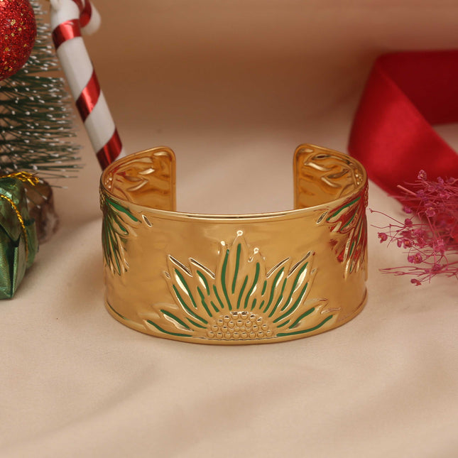 Sunflower Cuff Kada - ESKU30250669