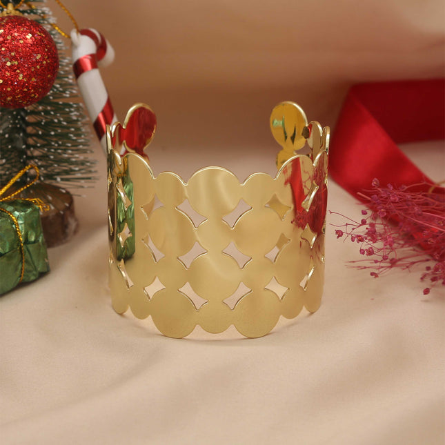Luxury Brass Cuff Kada - ESKU30250671