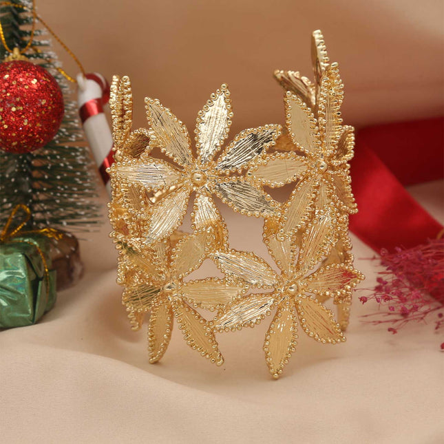 Floral Cuff Kada - ESKU30250676