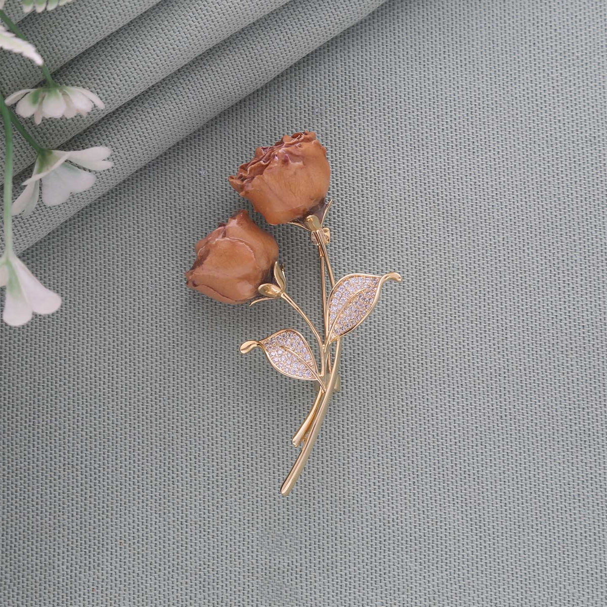 Rose Flower Brooch - ESKU30250696