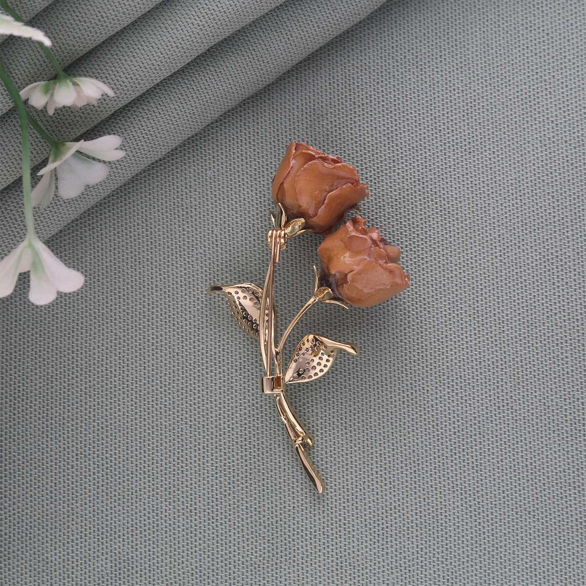 Rose Flower Brooch - ESKU30250696