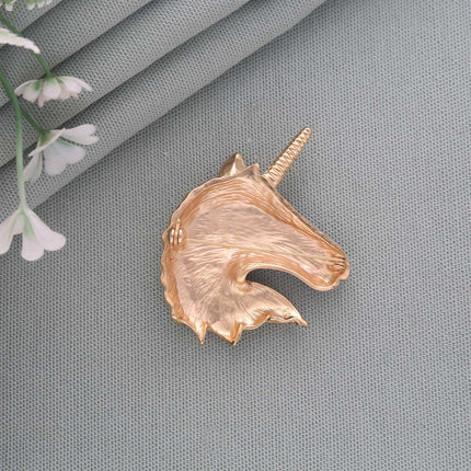 Unicorn Head Brooch - ESKU30250705