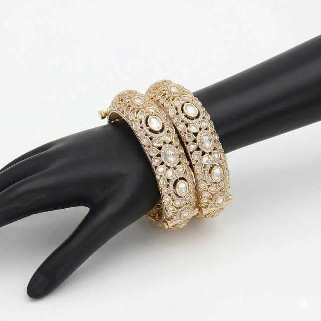 Wedding Wear Kundan Bangles - ESKU30250753