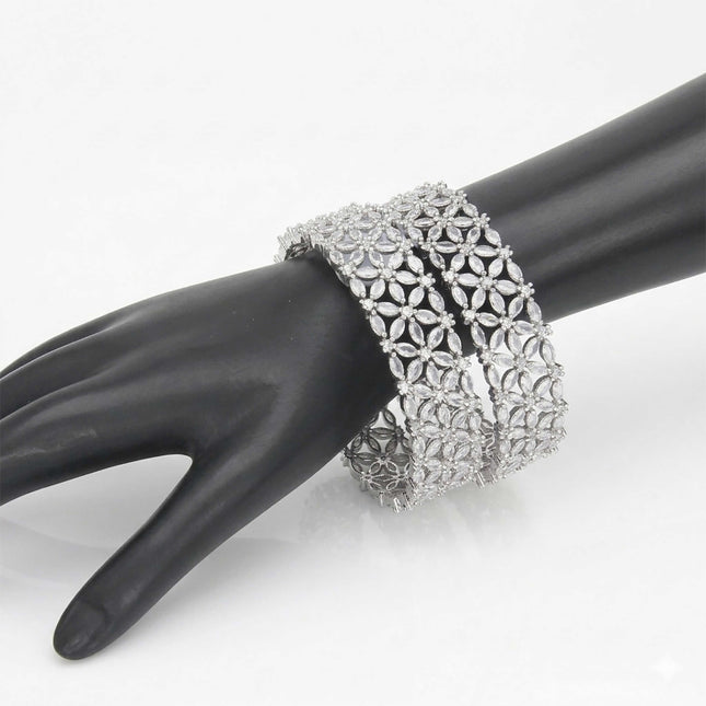 Premium Quality AD Bangles - ESKU30250769
