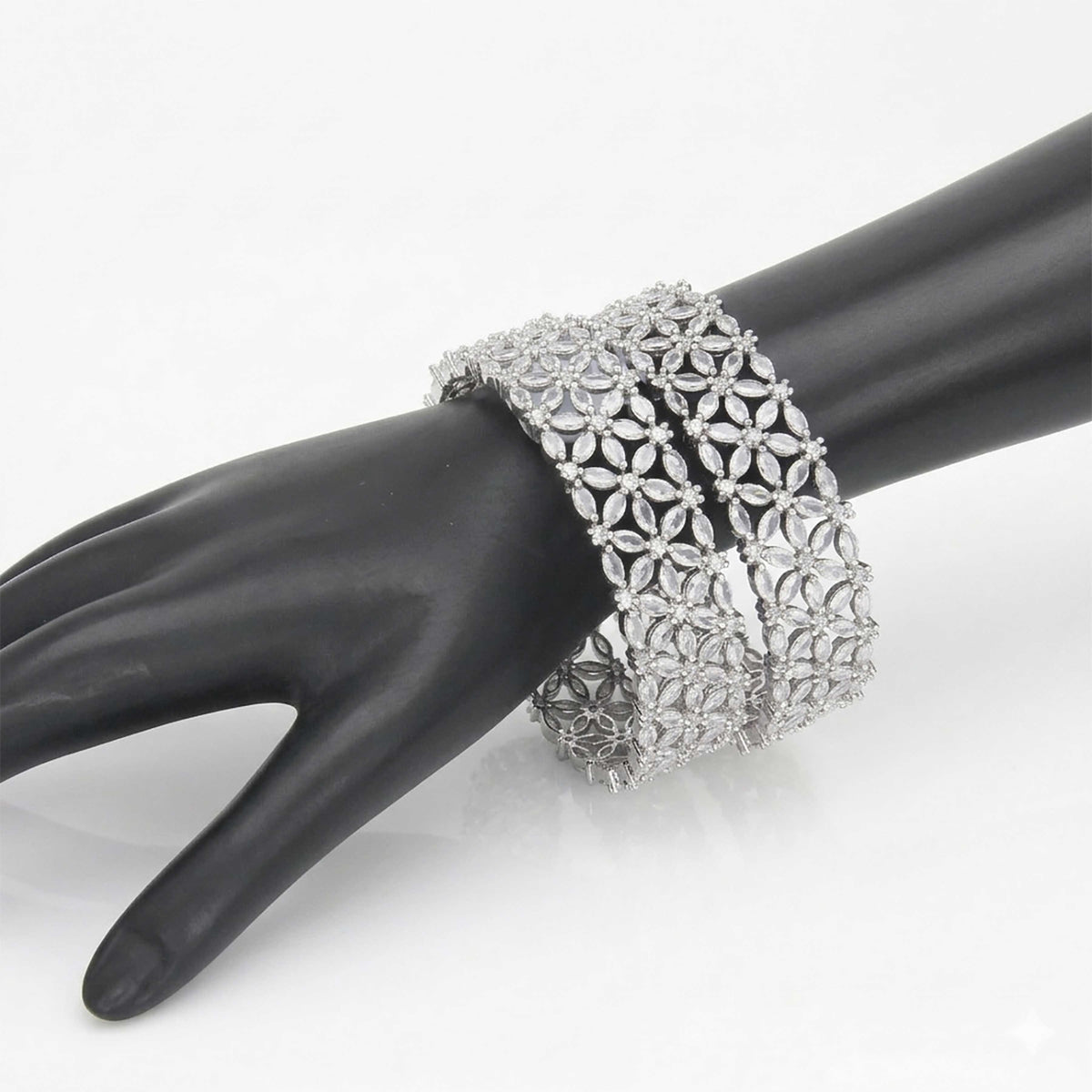 Premium Quality AD Bangles - ESKU30250769
