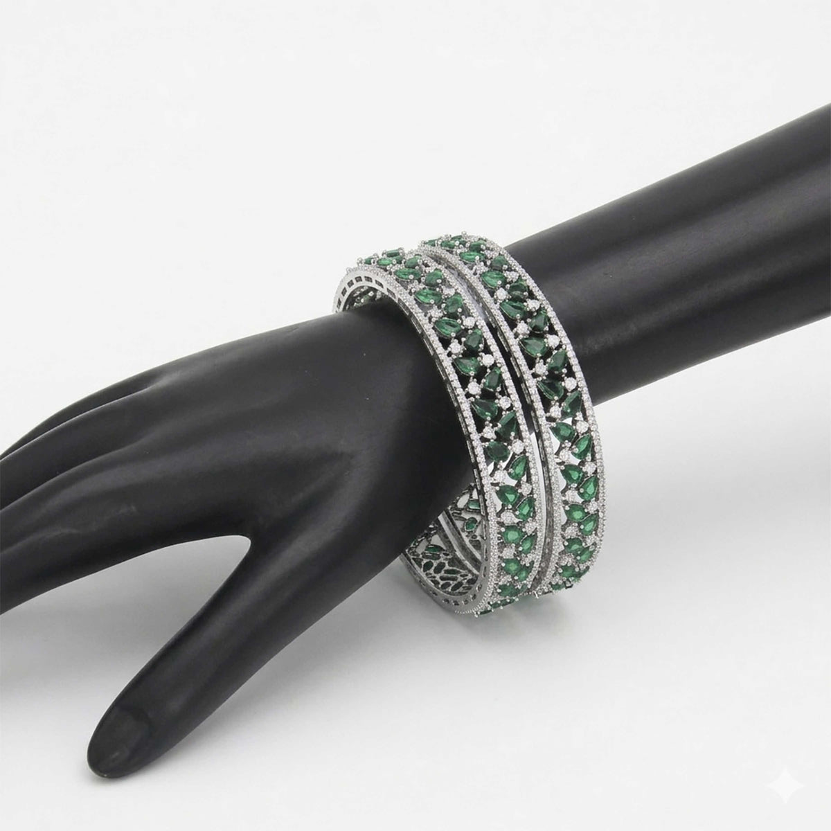 CZ Emerald Bangles - ESKU30250770