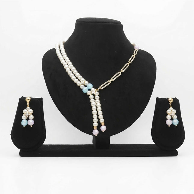 Pearl Crystal Mala Set - ESKU30250796