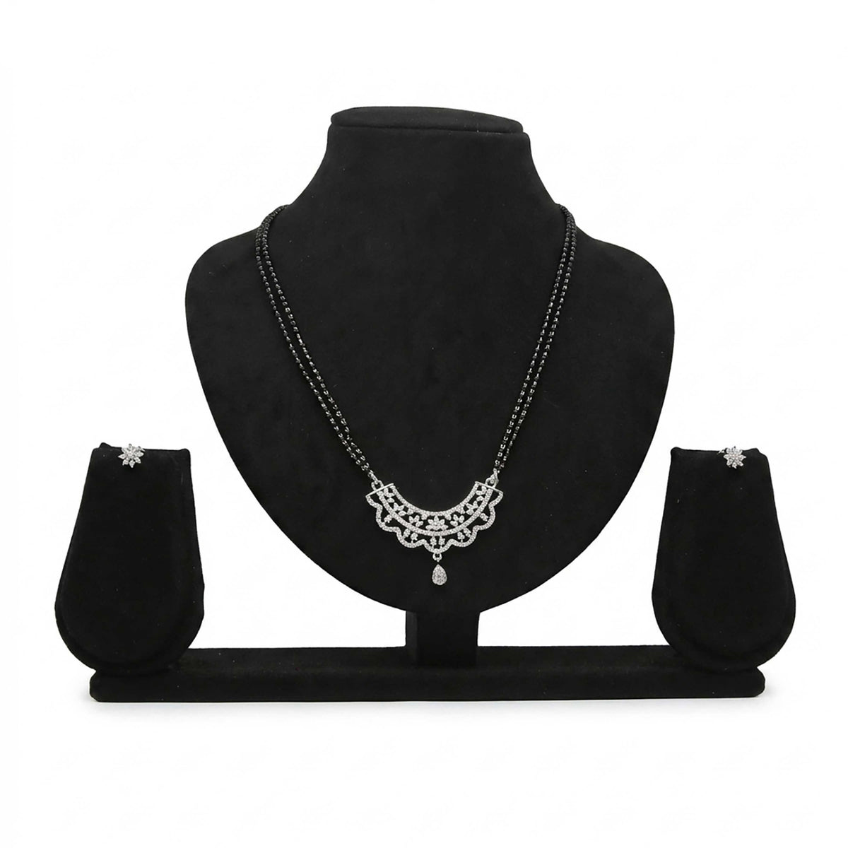 Cz Delicate Mangalsutra Set - ESKU30250814