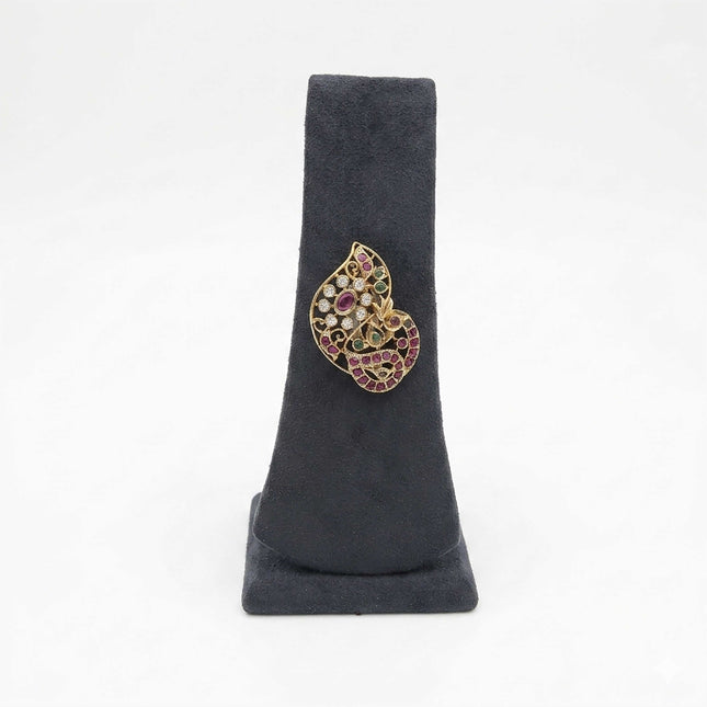 Antique CZ Saree Brooch - ESKU30250818