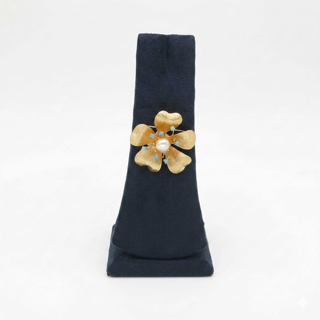 Flower Pearl Brooch - ESKU30250825