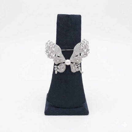 Pearl Butterfly Brooch - ESKU30250837