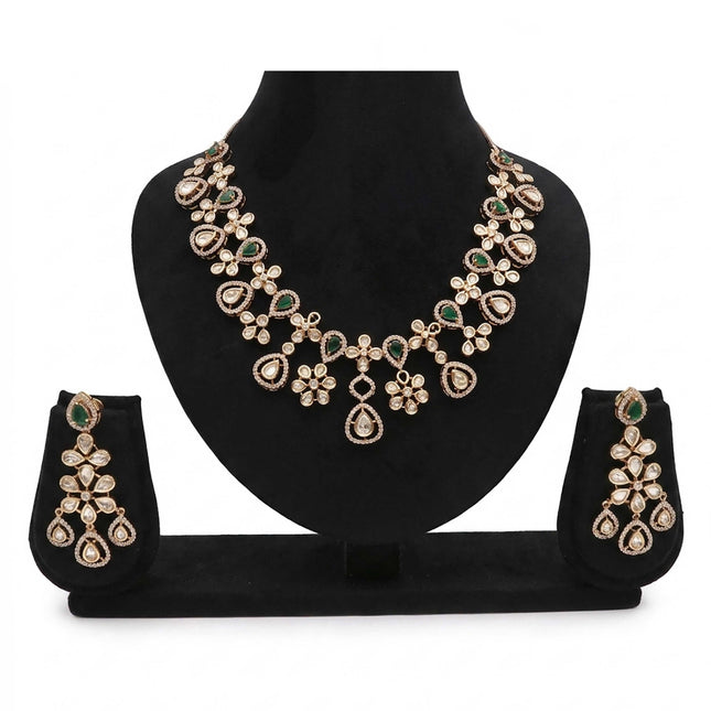 Elegant Kundan Necklace Set - ESKU30250846
