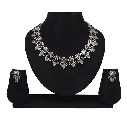 Oxidised Necklace Set - ESKU30250856