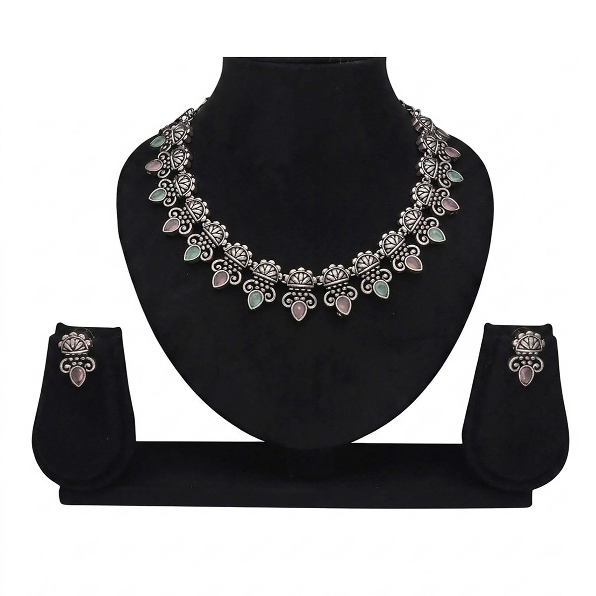 Oxidised Necklace Set - ESKU30250856