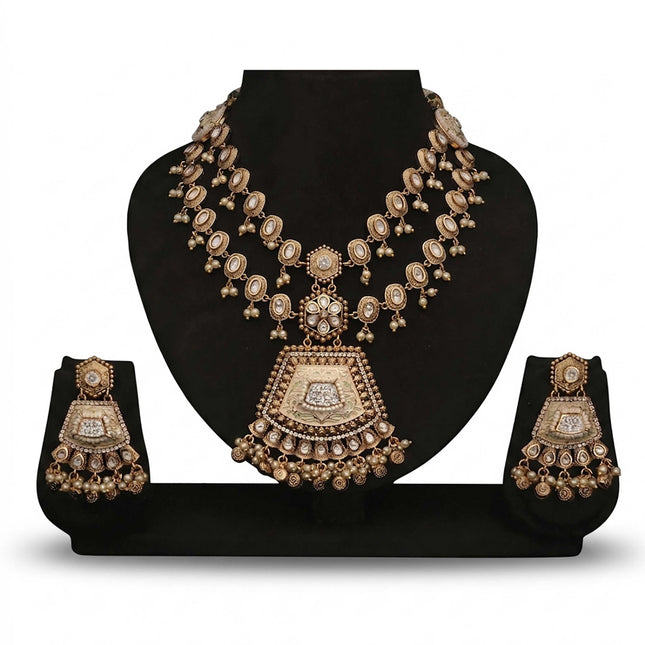 Meenakari Bridal Necklace Set - ESKU30250857