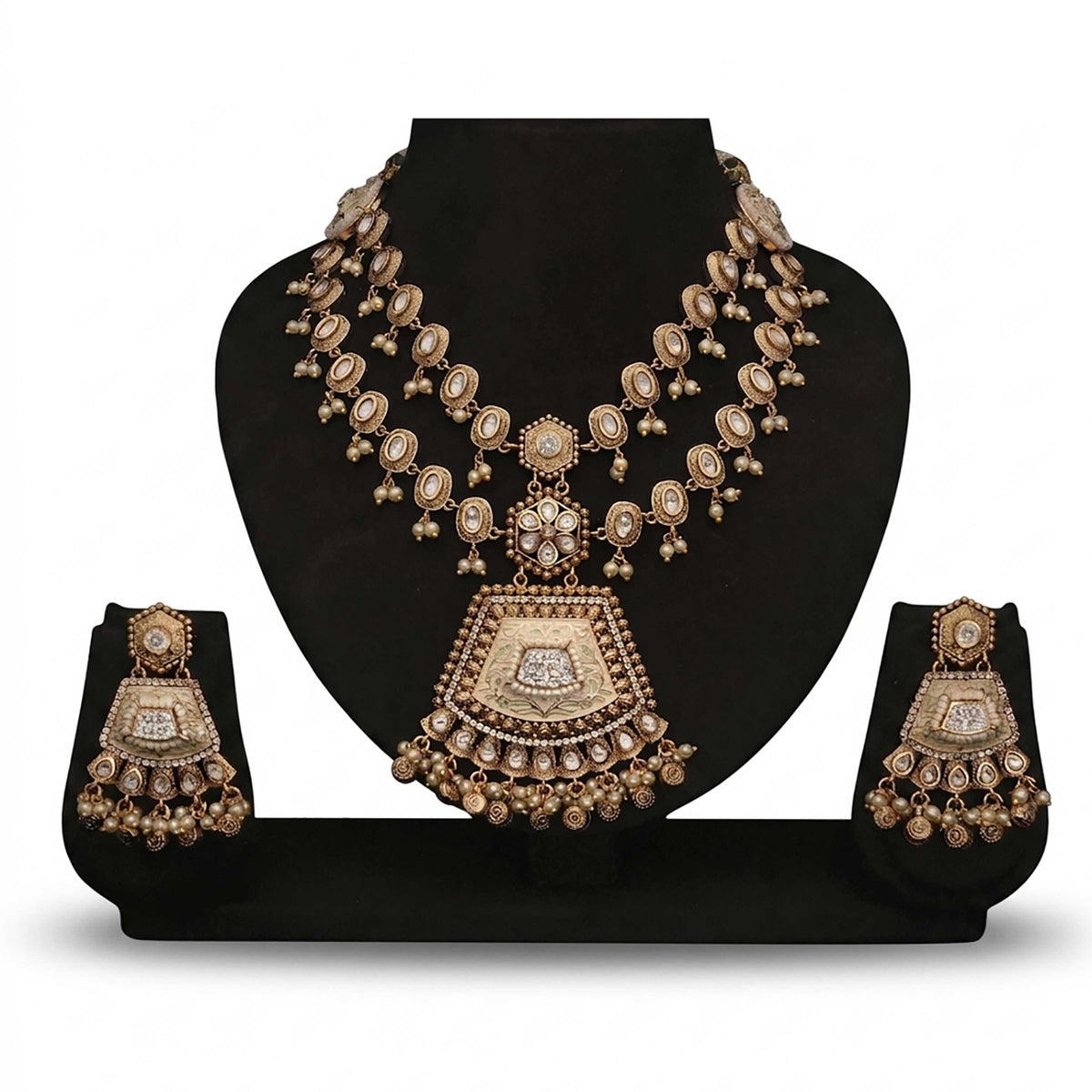 Meenakari Bridal Necklace Set - ESKU30250857