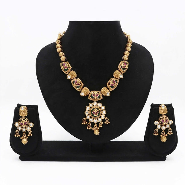 Rajwadi Necklace Set - ESKU30250859
