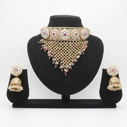 Meenakari Kundan Choker set - ESKU30250866
