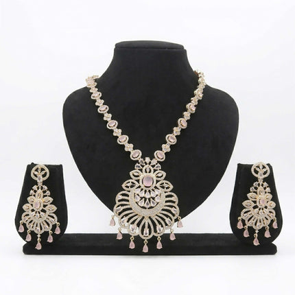Classic CZ Long Necklace Set - ESKU30250874