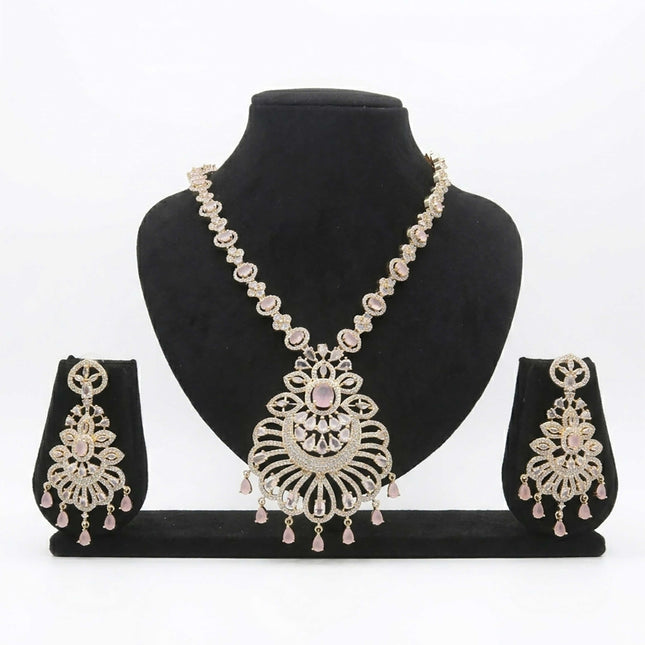Classic CZ Long Necklace Set - ESKU30250874