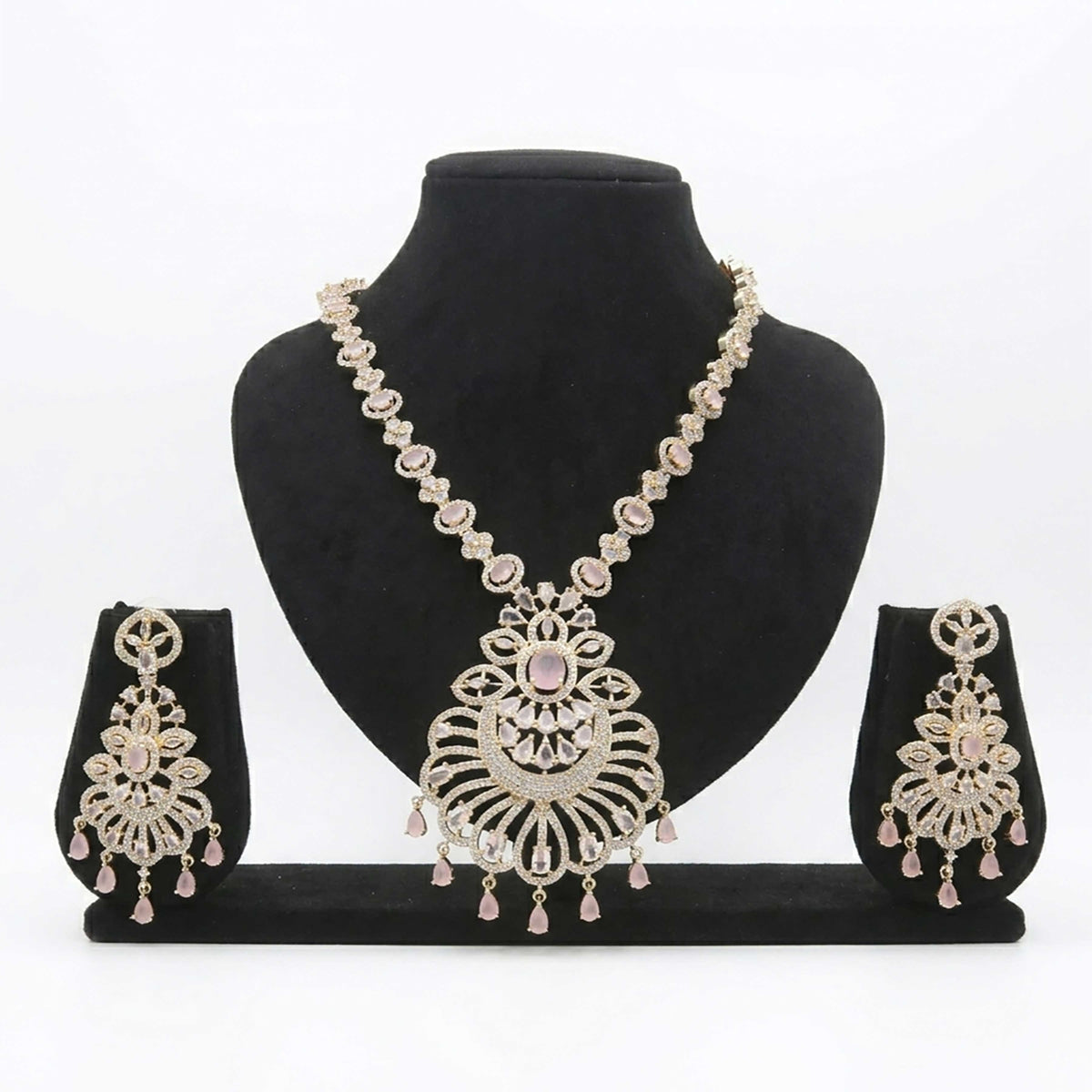 Classic CZ Long Necklace Set - ESKU30250874