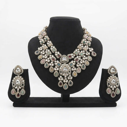 Party Wear Long Necklace Set - ESKU30250875