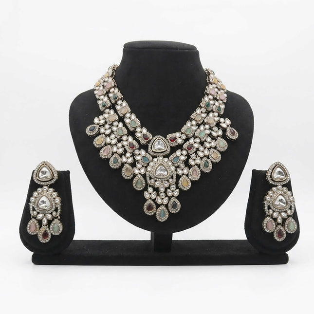 Party Wear Long Necklace Set - ESKU30250875