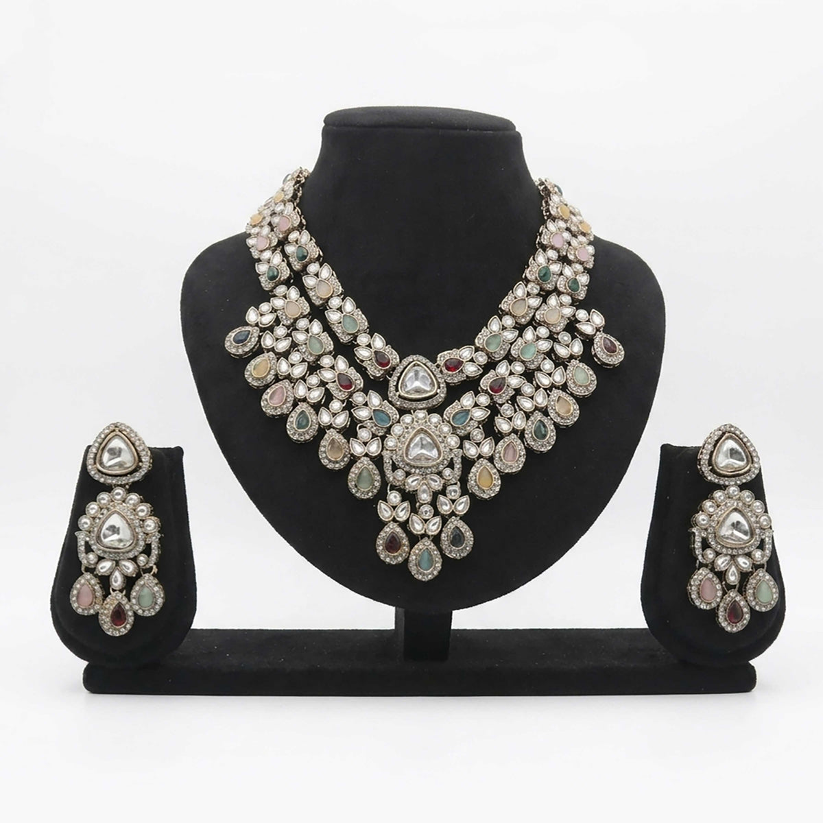 Party Wear Long Necklace Set - ESKU30250875