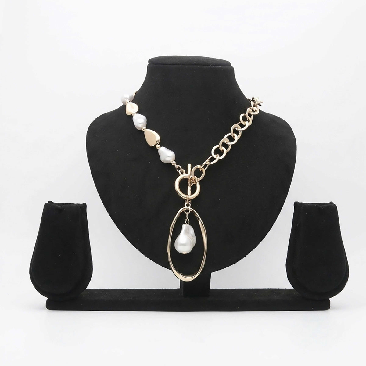 Elegant Natural Pearl Necklace - ESKU30250880