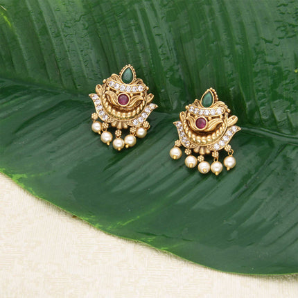 Pearl Dangler Earrings - ESKU30250886