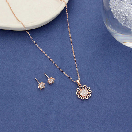 Daisy Flower Pendant Set - ESKU30250926
