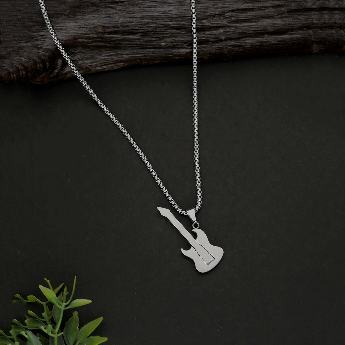 Mens Guitar Pendant Chain - ESKU30250945
