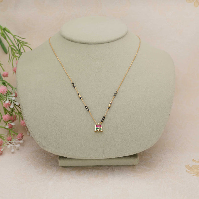 Delicate Black Beads Mangalsutra - ESKU30250961