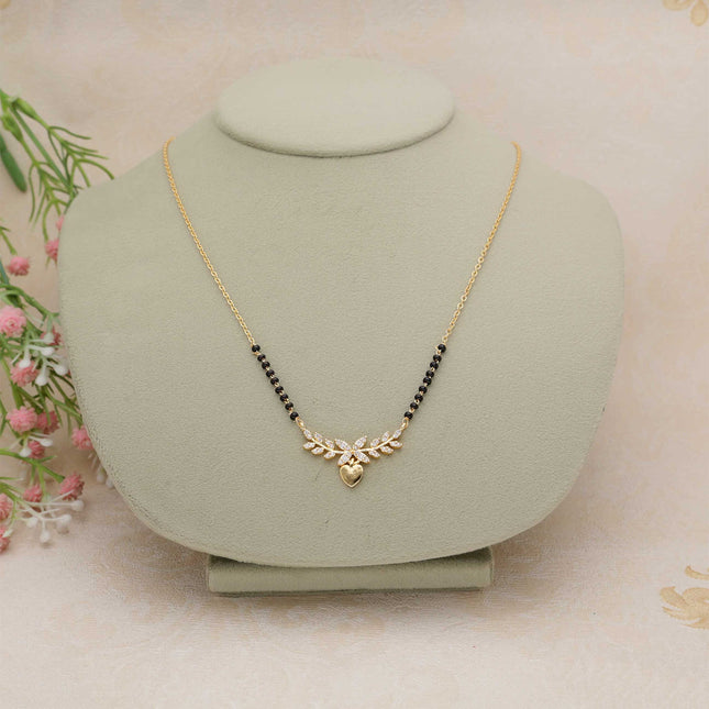 Elegant Leaf Design Mangalsutra - ESKU30250965
