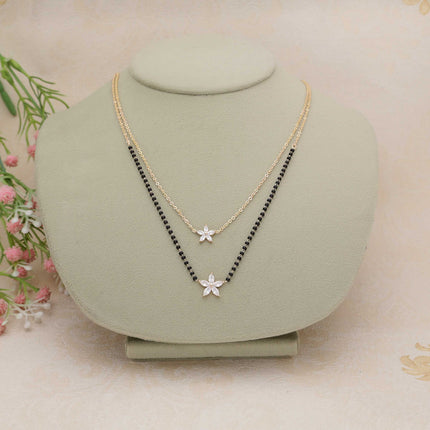 AD Black Beads Mangalsutra - ESKU30250969