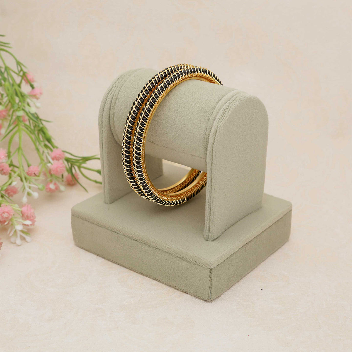 Black Bead Bangles - ESKU30250971