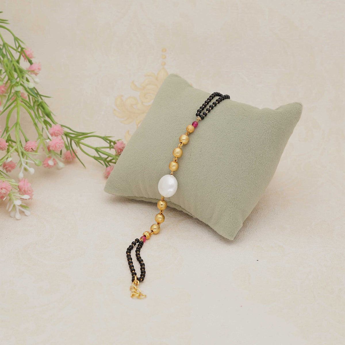 Pearl Mangalsutra Bracelet - ESKU30250975